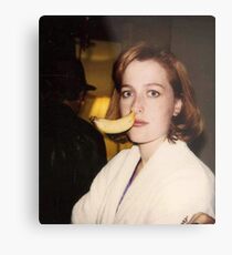 Gillian Anderson Banana Metal Print