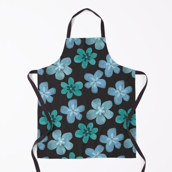 Item preview, Blue aesthetic flower pattern designed and sold by pinkyfish1010.