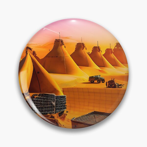 Item preview, A ravaged world of sand dunes and searing heat designed and sold by PixieDustAIArt.