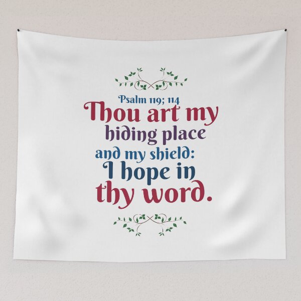 Item preview, Thou art my hiding place and my shield: I hope in thy word. designed and sold by adam1762.