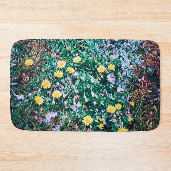 Item preview, Radiant Yellow Gazanias and Mossy Stone Crop Art Print: Vibrant Splendor on a Cornish Hillside designed and sold by Oh Halo Berry.