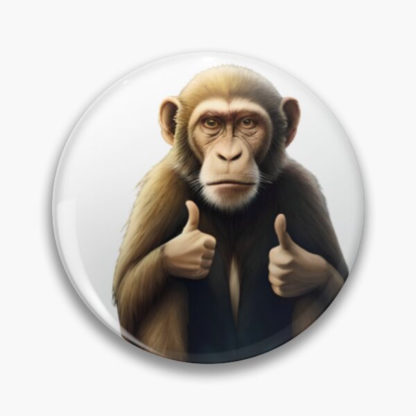 Item preview, Monkey with thumb up designed and sold by Jurke-333.