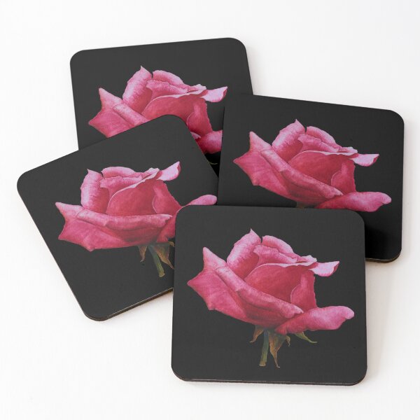 Artikelvorschau, Pinke Rosarote Rose – Aquarell Malerei entworfen und verkauft von wejollydigitals.