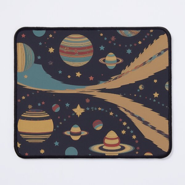 Item preview, Seamless patterns of planets in galaxy designed and sold by SammerDesign.