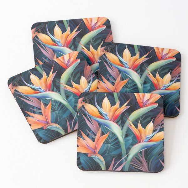 Item preview, Brid of Paradise flower in a painterly style designed and sold by Adriano Carrideo.