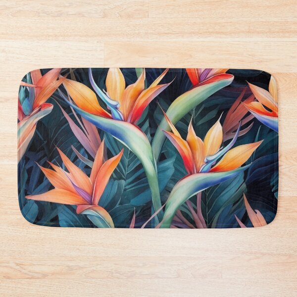 Item preview, Brid of Paradise flower in a painterly style designed and sold by Adriano Carrideo.