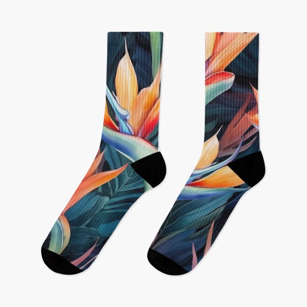 Item preview, Brid of Paradise flower in a painterly style designed and sold by Adriano Carrideo.