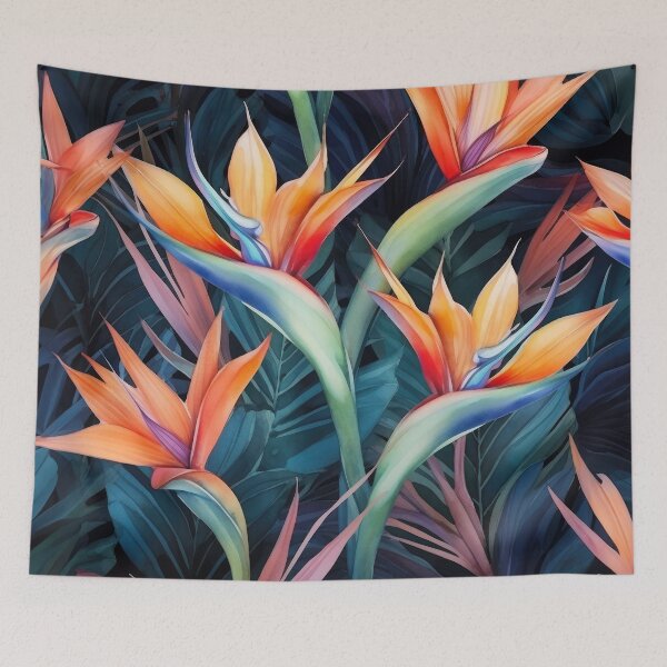 Item preview, Brid of Paradise flower in a painterly style designed and sold by Adriano Carrideo.