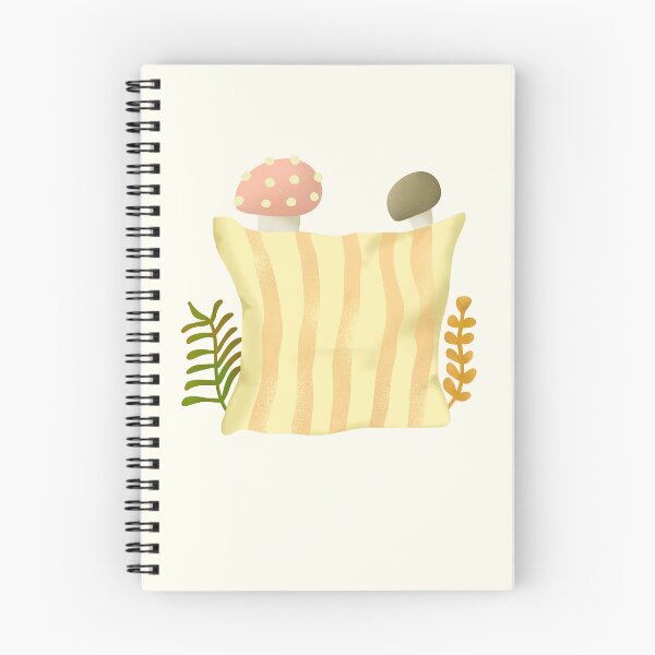 Item preview, Cute pillow and mushrooms cottagecore and hygge sticker by DozyJov designed and sold by DozyJov.