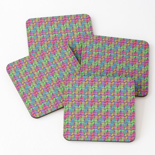 Item preview, Geometric triangles multicolor pattern designed and sold by cutecrazytshirt.