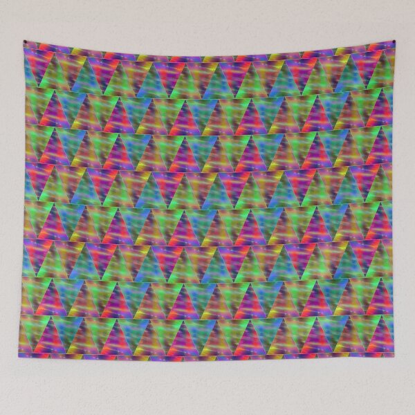 Item preview, Geometric triangles multicolor pattern designed and sold by cutecrazytshirt.