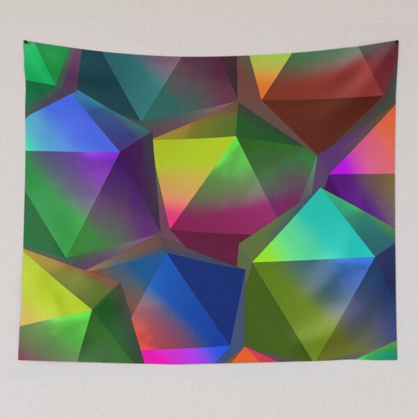 Item preview, Geometric triangles multicolor pattern designed and sold by cutecrazytshirt.