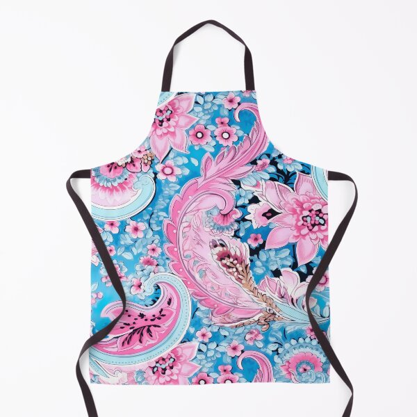 Artikelvorschau, Hellrosa und blaues Blumenmuster entworfen und verkauft von TheInspireLab.