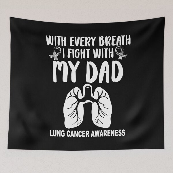 Item preview, With every breath I fight with my Dad cancer awareness designed and sold by Colorfulman.