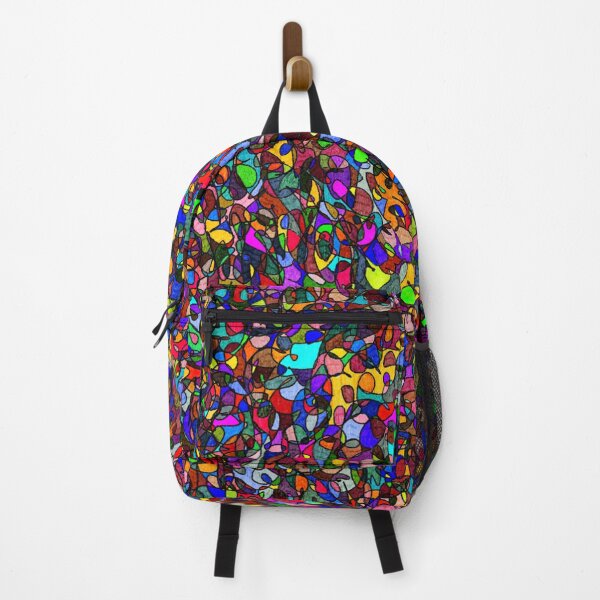 Item preview, Stained Glass Inspired Abstract Colorful Geometric Bright Fun Detailed Rainbow designed and sold by hopecope.