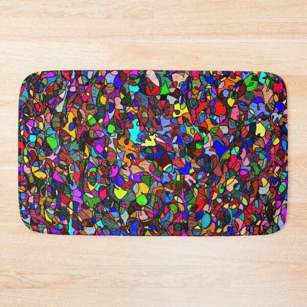 Item preview, Stained Glass Inspired Abstract Colorful Geometric Bright Fun Detailed Rainbow designed and sold by hopecope.