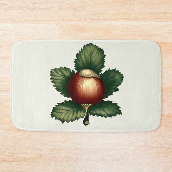 Item preview, Hazel leaf and nut - vintage botanical illustration designed and sold by Edith Leyster.