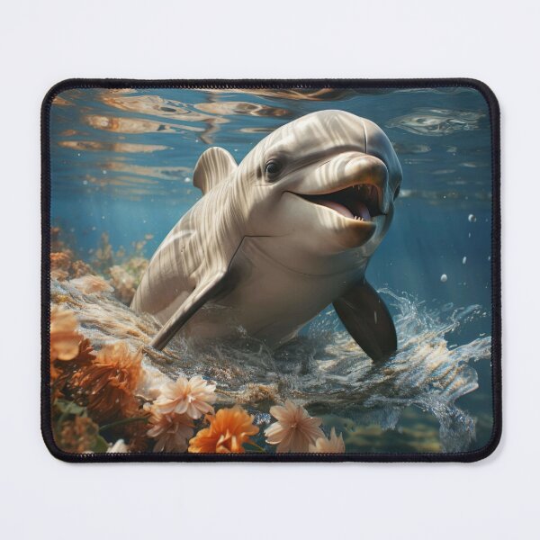 Item preview, Friendly dolphin swimming alongside designed and sold by artumbre.