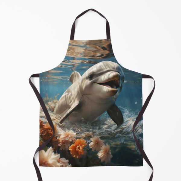 Item preview, Friendly dolphin swimming alongside designed and sold by artumbre.