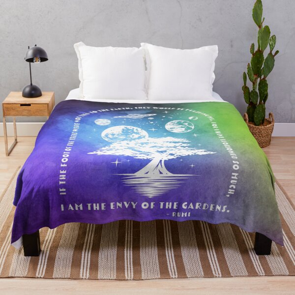 Item preview, Cosmic Aesthetic Rumi Poem on Watercolor - I am the Envy of the Gardens designed and sold by Trish Dish.