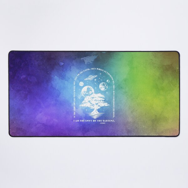 Item preview, Cosmic Aesthetic Rumi Poem on Watercolor - I am the Envy of the Gardens designed and sold by Trish Dish.