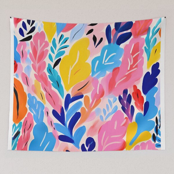 Item preview, Artistic hand painted abstract plant oil painting 10 designed and sold by UnaWu533.