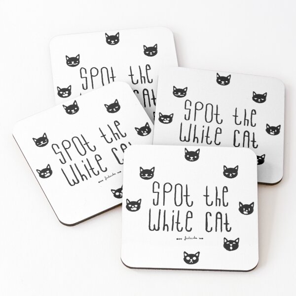 Item preview, Spot The white cat designed and sold by Fadacota.