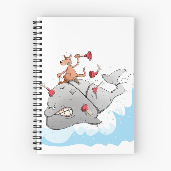 Item preview, Captain Ahab rides the white whale named Moby Dick designed and sold by chrisbears.