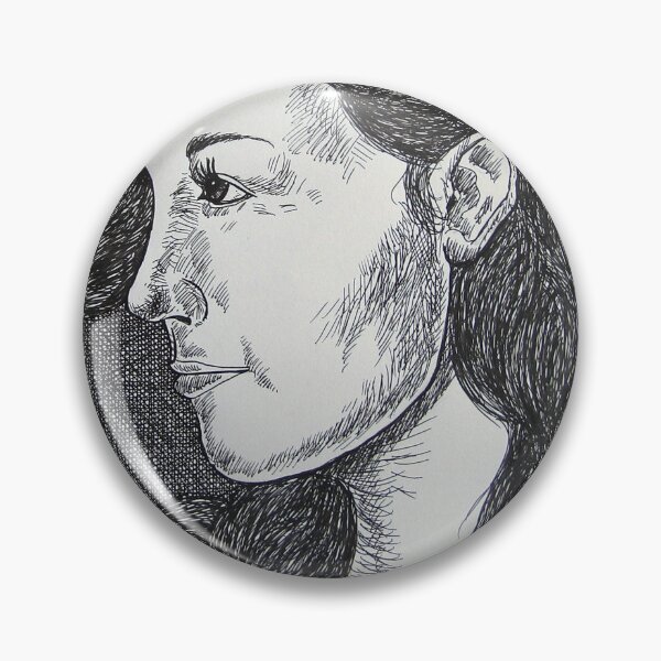 Item preview, Young woman with vortices. Pen on 29.7x42cm paper. designed and sold by crowleyronan123.