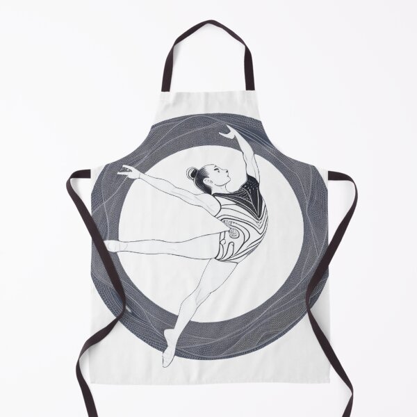 Item preview, a gymnast performing an intricate routine on the balance beam 	 designed and sold by valljahemraw.