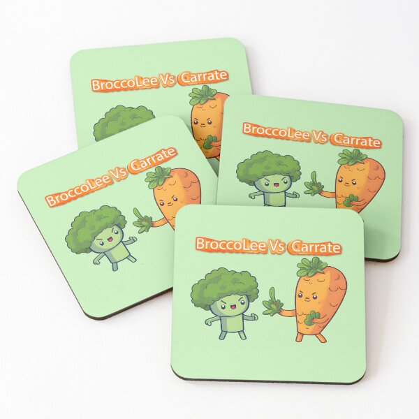 Item preview, Kawaii BroccoLee vs Carrate: Veggies of Fury designed and sold by Monkey-Bar.