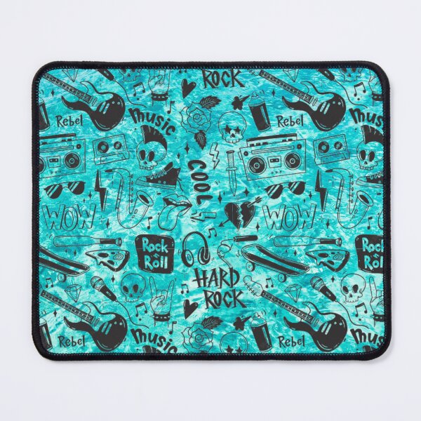 Item preview, Aqua Blue Music Pattern designed and sold by Profitrip.