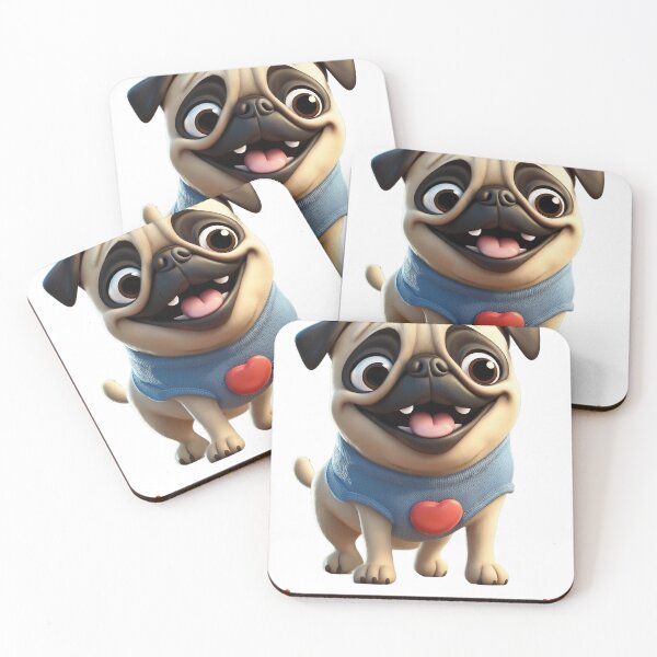Item preview, Cutest Pug Ever !  Adorable Dog Art  designed and sold by GoodGuys4itALL.