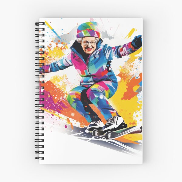 Item preview, Royal Skiing Adventure: Queen Elizabeth II's Pop Art Parody! designed and sold by calharborne.