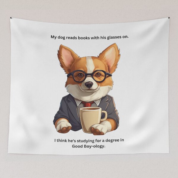 Item preview, Corgi With Glasses designed and sold by StorylineStyle.