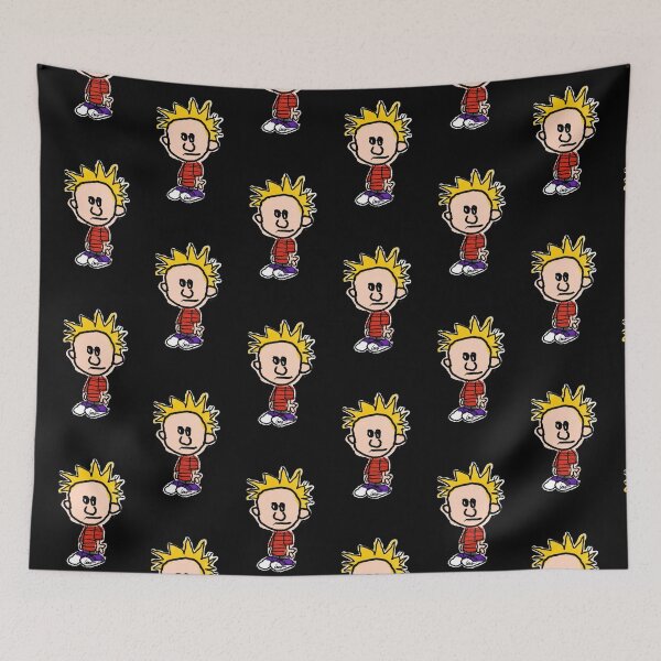 Item preview, Calvin (black background) designed and sold by MentaLee.