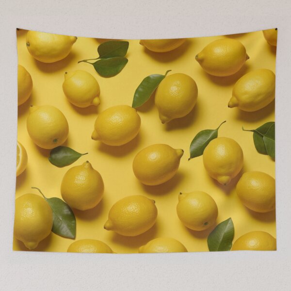 Item preview, Lemons and Green Leaves Pattern for Refreshing Design designed and sold by ShopWilPrints.