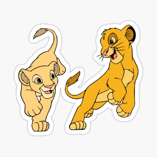 Simba And Nala Stickers for Sale