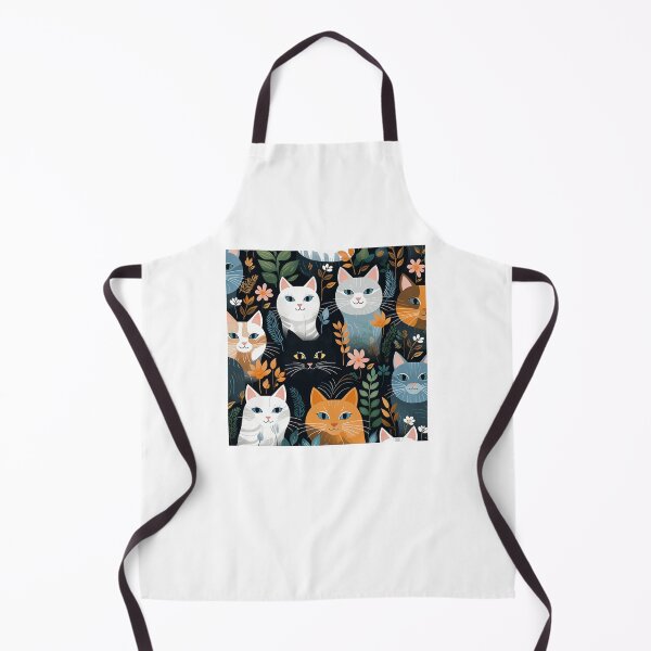 Item preview, Friendly cats pattern designed and sold by SmileshareShop.