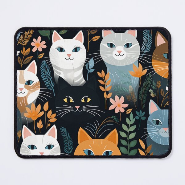 Item preview, Friendly cats pattern designed and sold by SmileshareShop.