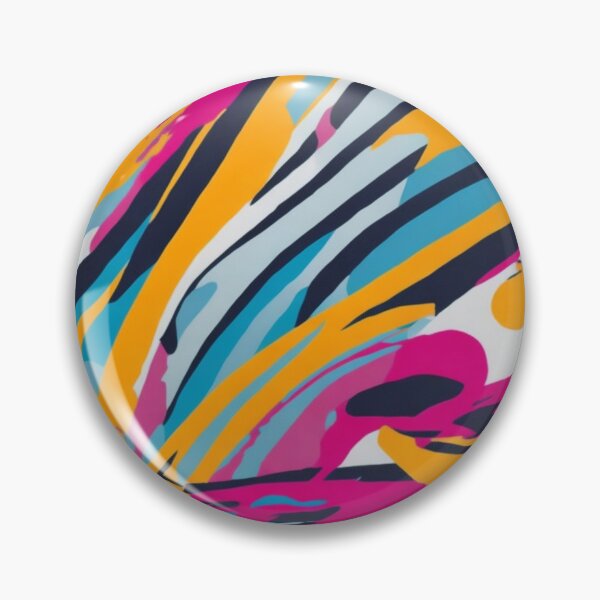 Item preview, Colorful Abstract Brushstrokes Pattern Design Print designed and sold by randomtdesigns.