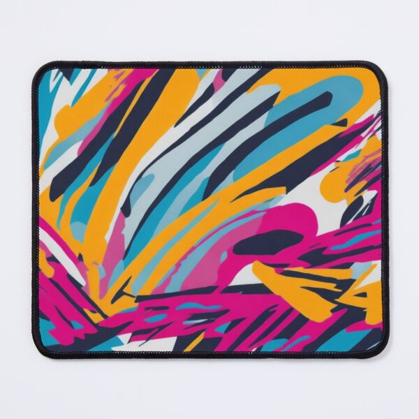 Item preview, Colorful Abstract Brushstrokes Pattern Design Print designed and sold by randomtdesigns.