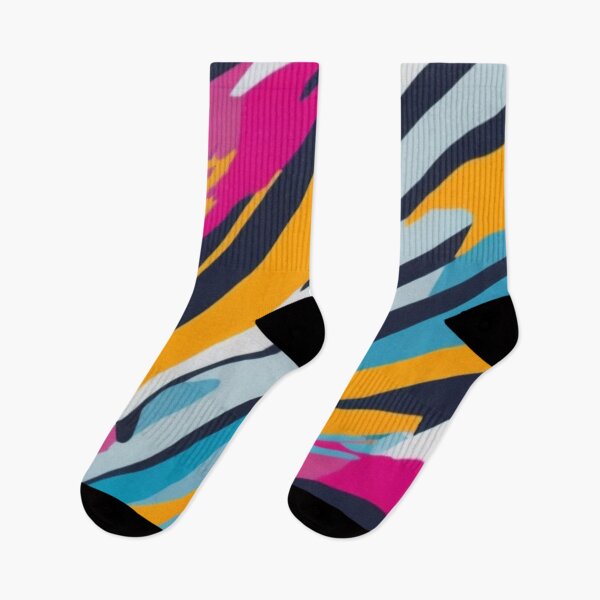 Item preview, Colorful Abstract Brushstrokes Pattern Design Print designed and sold by randomtdesigns.