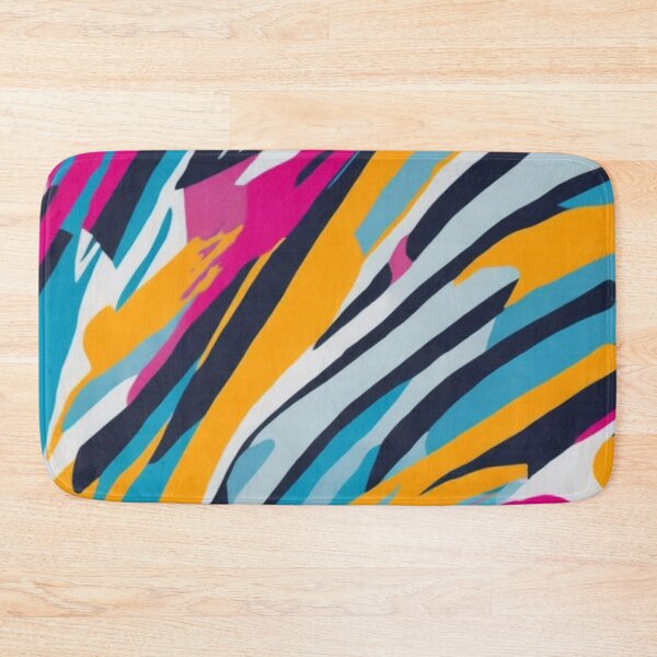 Item preview, Colorful Abstract Brushstrokes Pattern Design Print designed and sold by randomtdesigns.