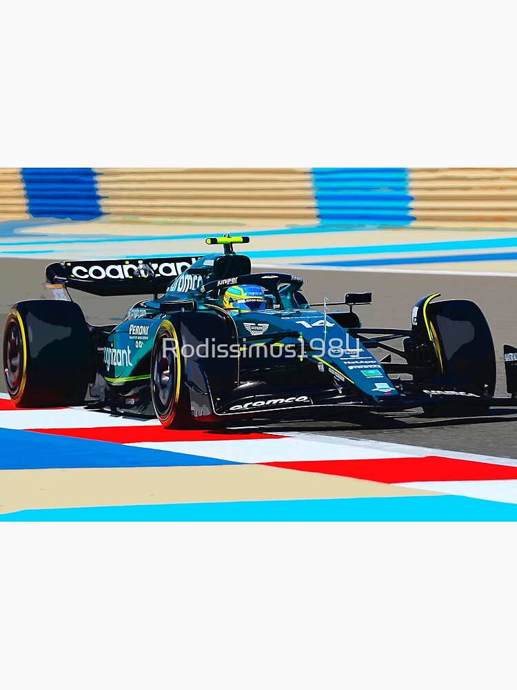 Fernando Alonso racing his 2023 F1 car