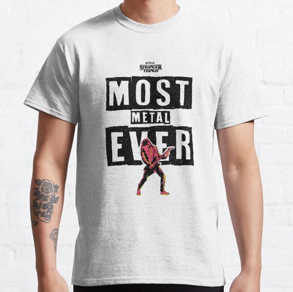Item preview, STRANGER THINGS 4: MOST METAL EVER EDDIE MUNSON (WHITE TSHIRT) GRUNGE STYLE designed and sold by FunGangStore.