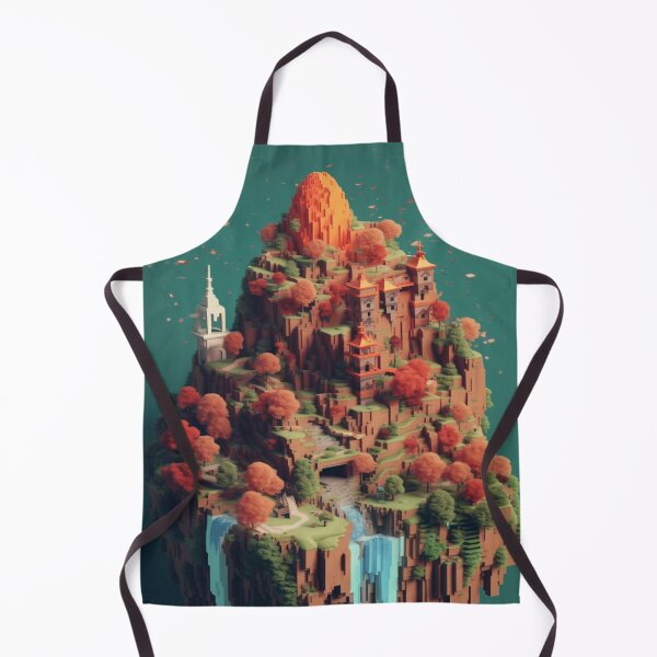 Item preview, Pixelated Paradise: A Voxel Landscape designed and sold by EVA4designs.