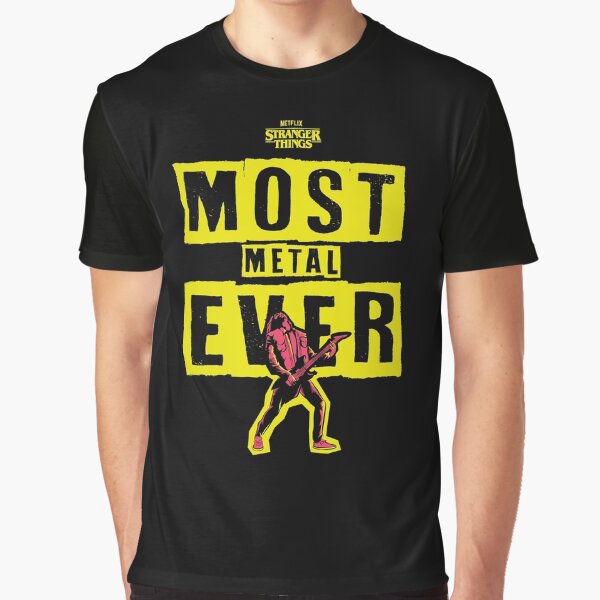 Item preview, STRANGER THINGS 4: MOST METAL EVER EDDIE MUNSON (BLACK TSHIRT) designed and sold by FunGangStore.