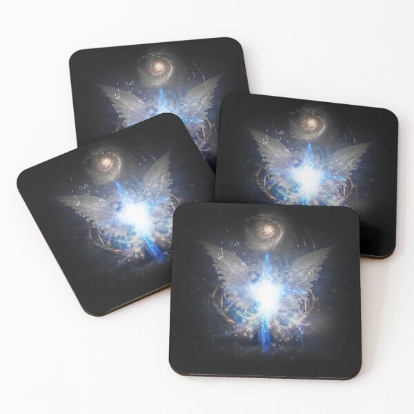 Item preview, Bright star with white angel wings designed and sold by rolffimages.