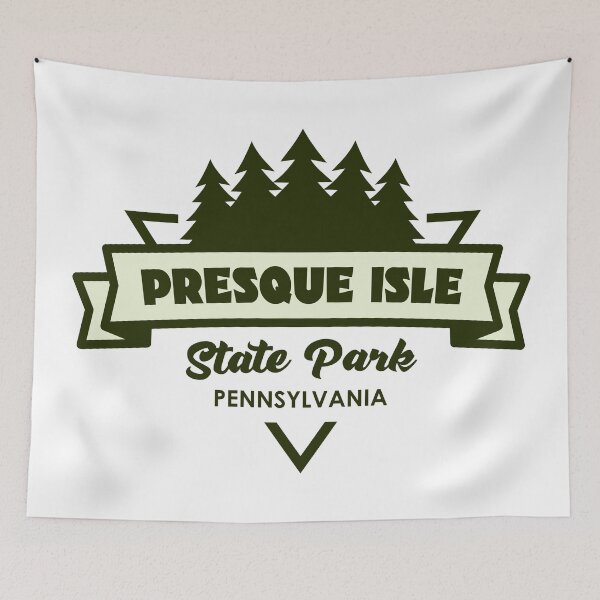 Item preview, Presque Isle State Park Pennsylvania Trees And Ribbon designed and sold by bivenart.
